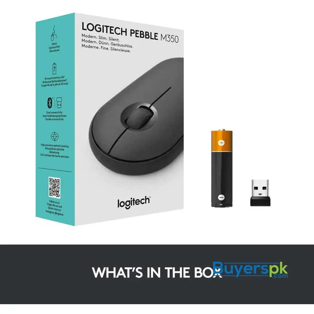 Logitech M350 Pebble Wireless Mouse