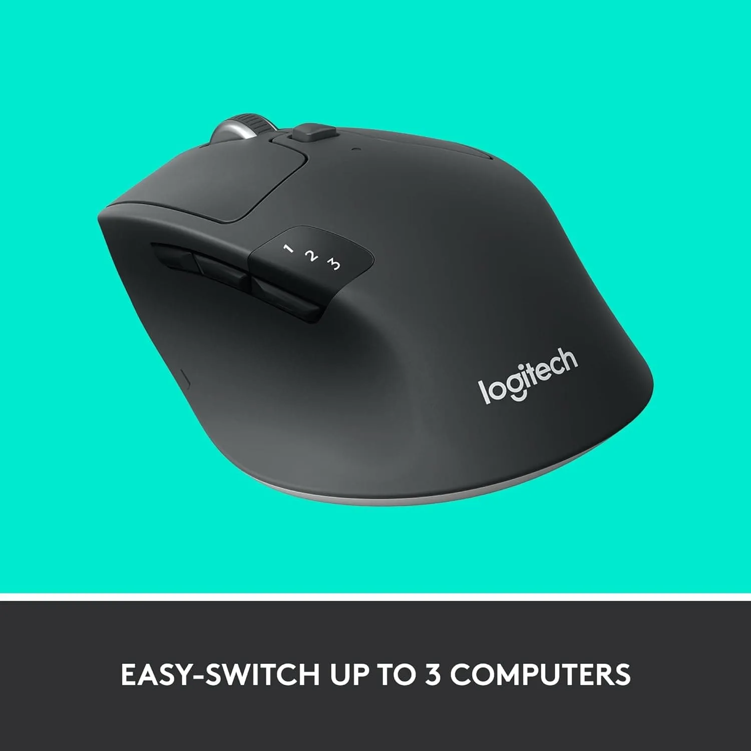 Logitech M720 Triathlon Multi-Device Wireless Mouse, Bluetooth, USB Unifying Receiver, 1000 DPI, 6 Programmable Buttons, 2-Year Battery, Compatible with Laptop, PC, Mac, iPadOS - Grey