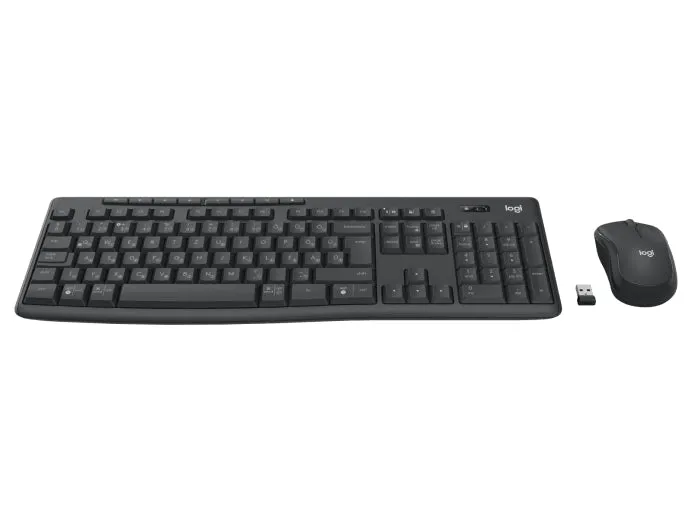 Logitech Mk370 Combo For Business - Keyboard And Mouse Set - Wireless - Bluetooth Le - Qwerty - Portuguese - Graphite