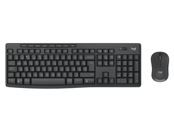 Logitech Mk370 Combo For Business - Keyboard And Mouse Set - Wireless - Bluetooth Le - Qwerty - Portuguese - Graphite