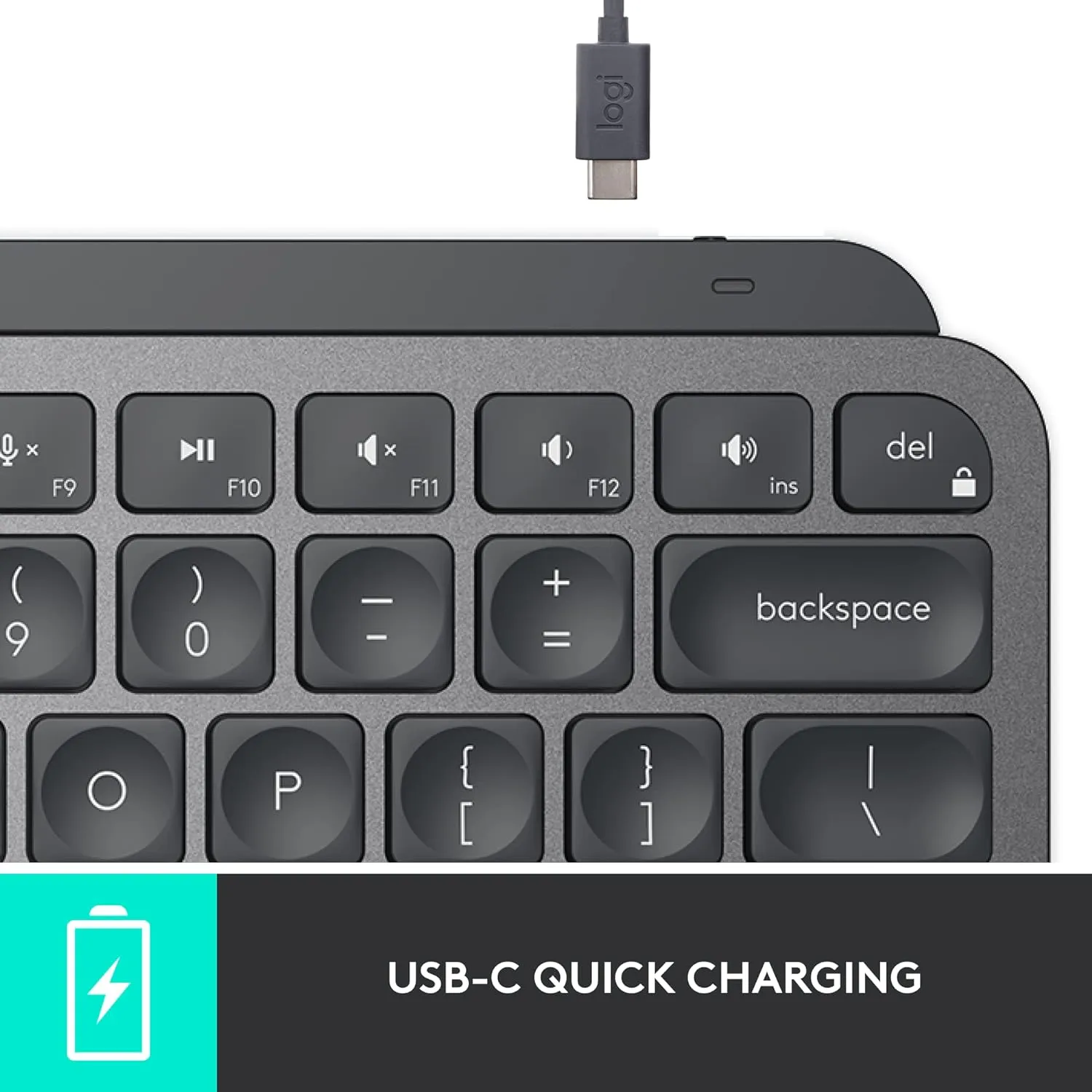 Logitech MX KEYS Mini 智能無線鍵盤 (English Version) - Graphite 石墨灰色 920-010505 原裝行貨