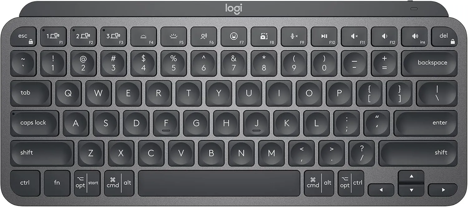 Logitech MX KEYS Mini 智能無線鍵盤 (English Version) - Graphite 石墨灰色 920-010505 原裝行貨