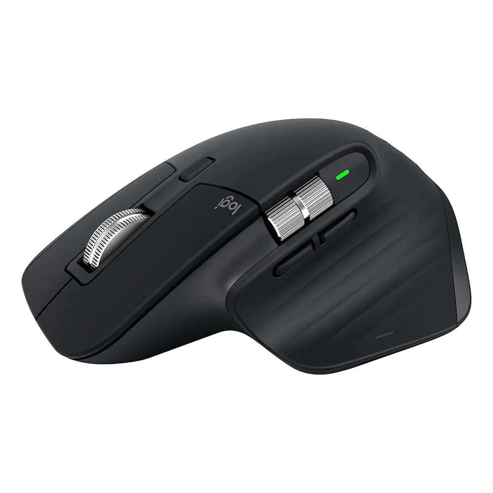 Logitech MX Master 3S for Business Wireless Optical Mouse with 8000 DPI Darkfield Sensor, 7 Programmable Buttons, USB Receiver Dongle & Bluetooth Connectivity for PC & Laptop, Desktop Computer, Windows, macOS, Linux, Chrome OS - Graphite