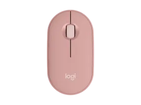 Logitech Pebble Mouse 2 M350s Slim Bluetooth Wireless Mouse, Portable Tonal Rose