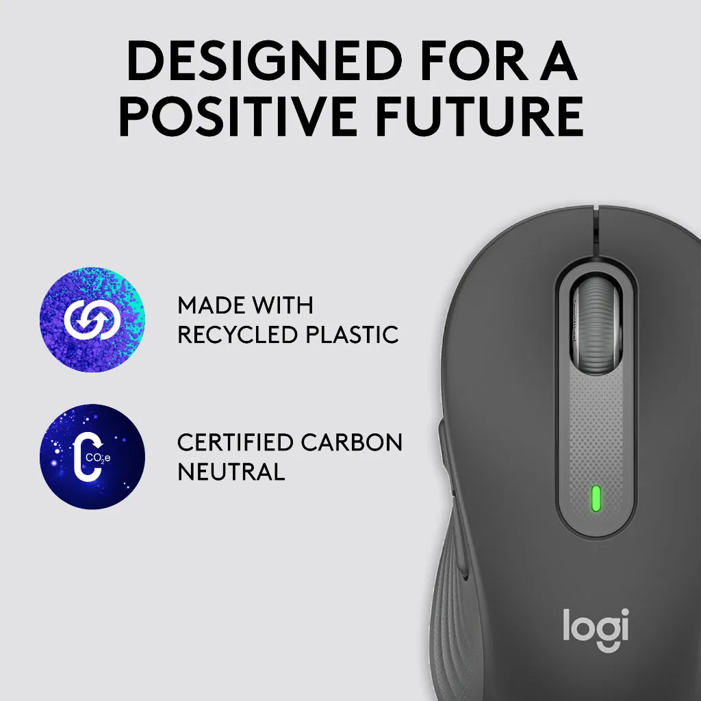 Logitech Signature M650 / M650 L  Wireless Mouse | Silent Touch | Bluetooth Mouse | Silent Clicks