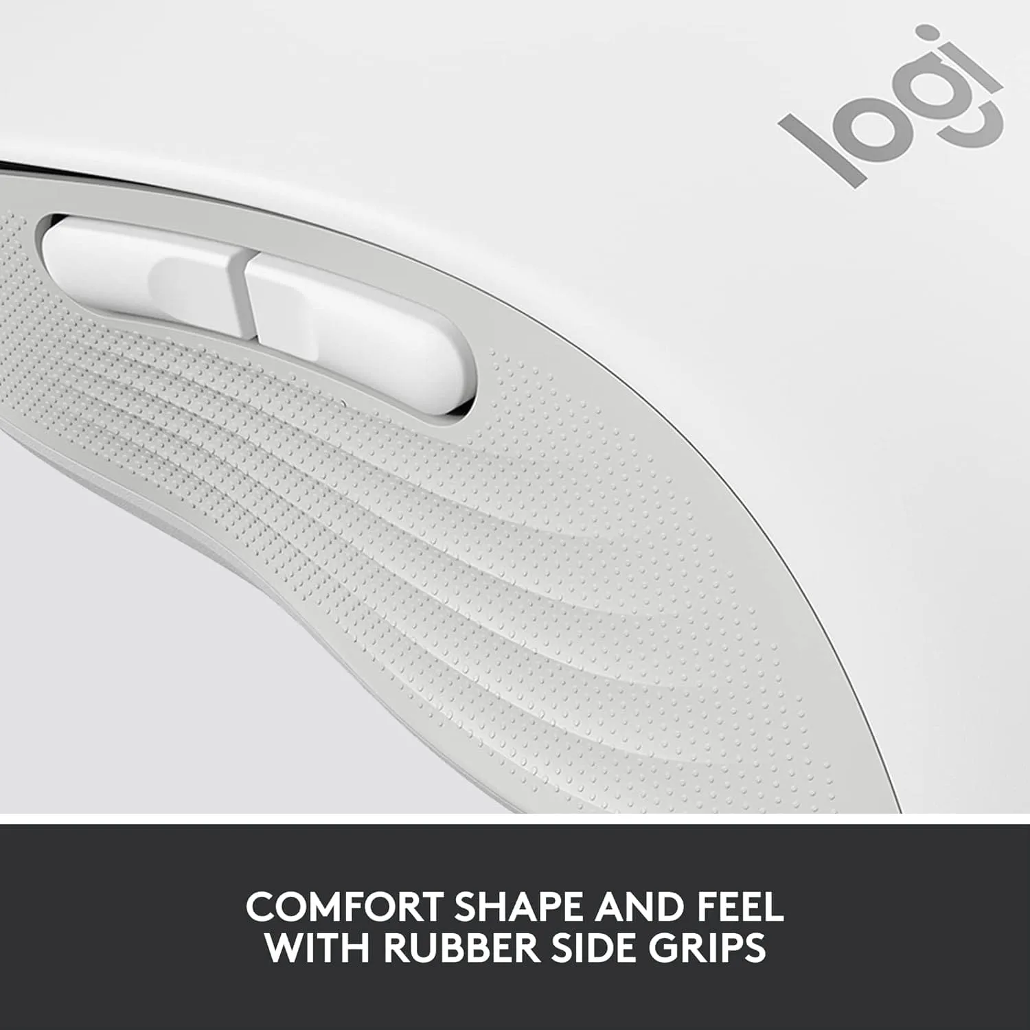 Logitech Signature M650 Wireless Mouse - For Small to Medium Sized Hands, 2-Year Battery, Silent Clicks, Customisable Side Buttons, Bluetooth, for PC/Mac/Multi-Device/Chromebook - Offwhite