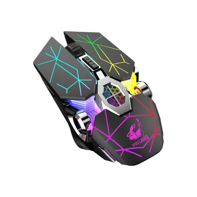 Luminous Silent Water-Cooled Mechanical Gaming Mouse with Wireless Charging and 2400 DPI