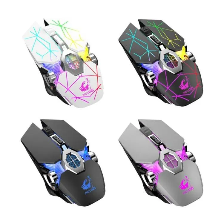 Luminous Silent Water-Cooled Mechanical Gaming Mouse with Wireless Charging and 2400 DPI