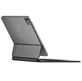 Magic Keyboard for iPad Pro 12.9" (Gen 3-4) 3D Textured CARBON Fibre Skin - Metallic Grey