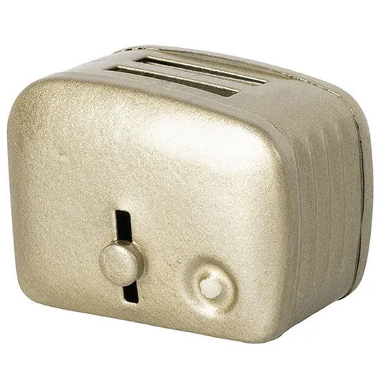 Maileg Miniature Toaster & Bread - Silver