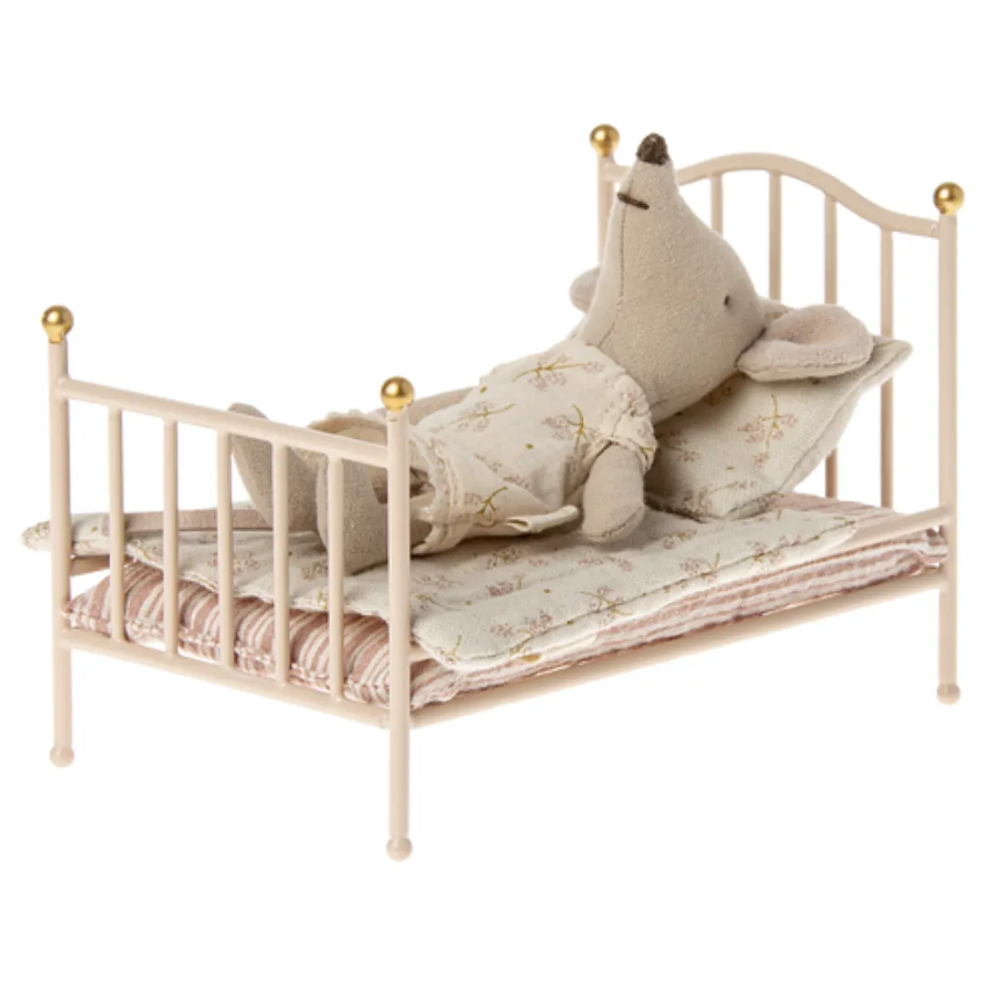 Maileg Vintage bed, Mouse - Rose