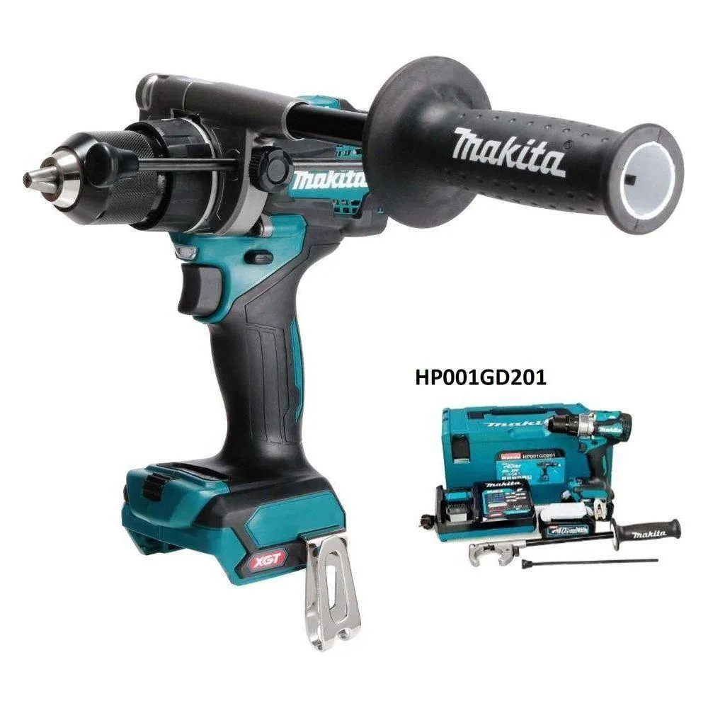 Makita HP001GD201 40V Cordless Brushless Hammer Drill (XGT-Series)