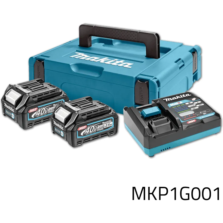 Makita MKP1G001 (191J81-6) 40V Power Source Kit / Battery & Charger Set XGT (2.5Ah)