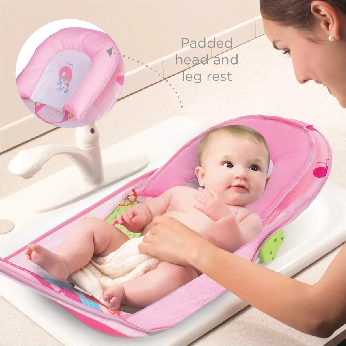 Mastela Deluxe Baby Bather - Baby Pink