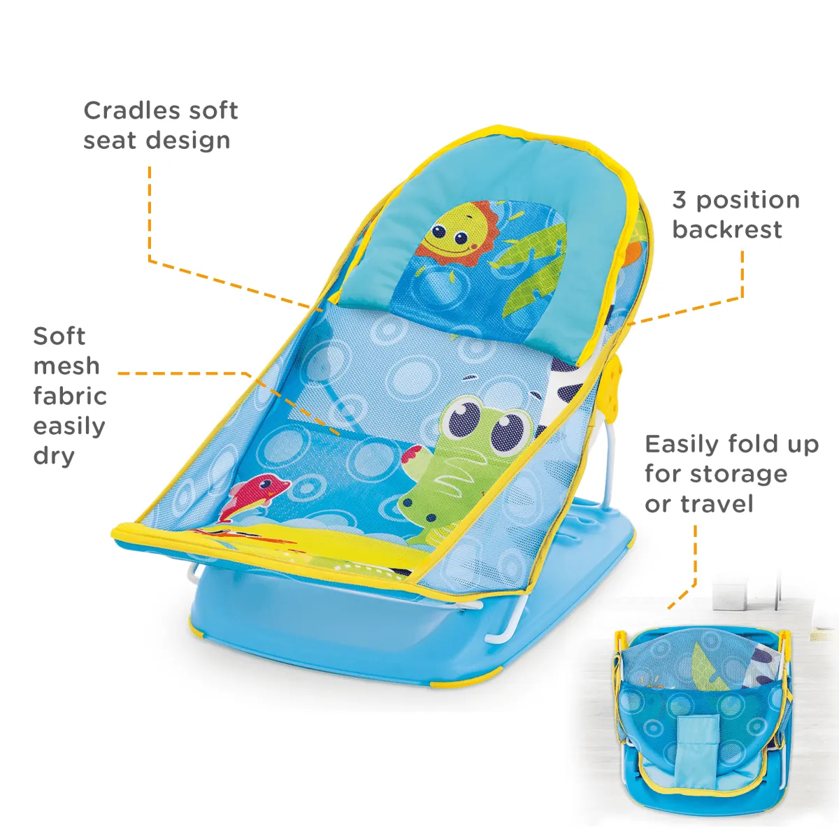 Mastela Deluxe Baby Bather- Blue P4