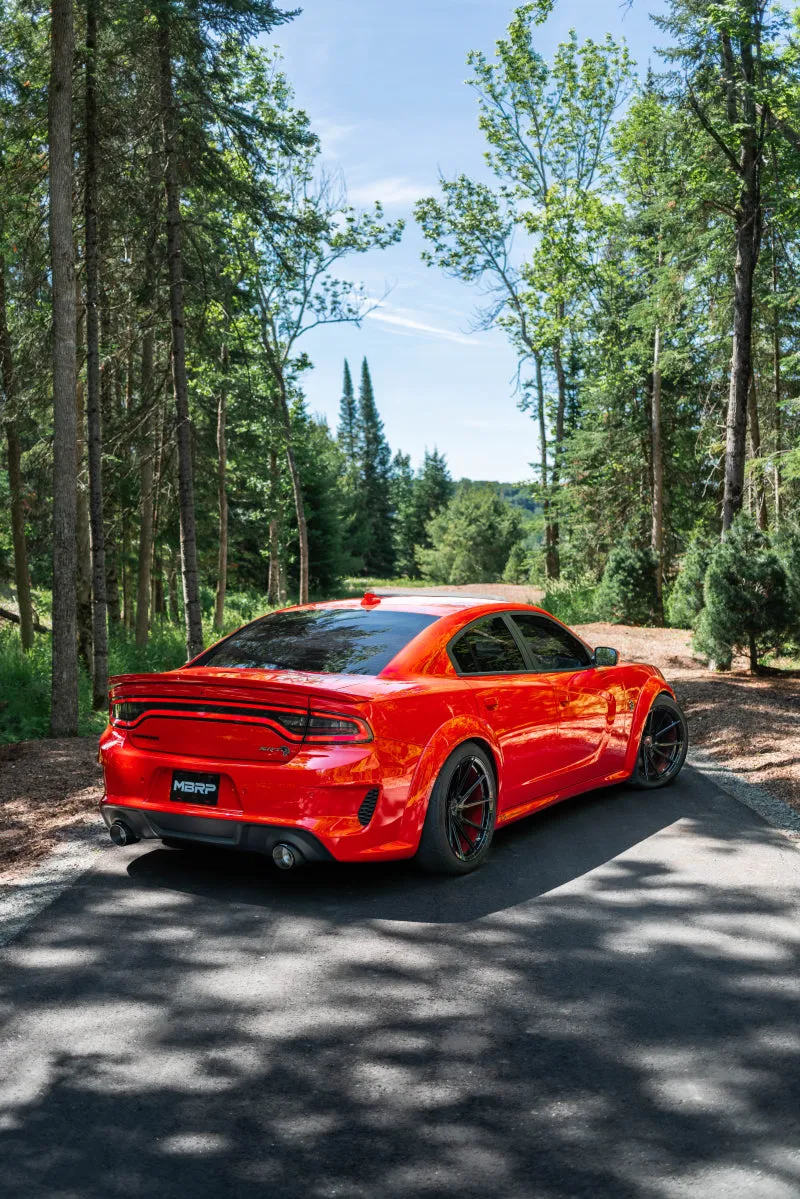 MBRP Cat Back Exhaust System (Race Profile, Carbon Fiber Tips): Dodge Charger 5.7L Hemi (17-23) & 6.4L 392 (15-23)