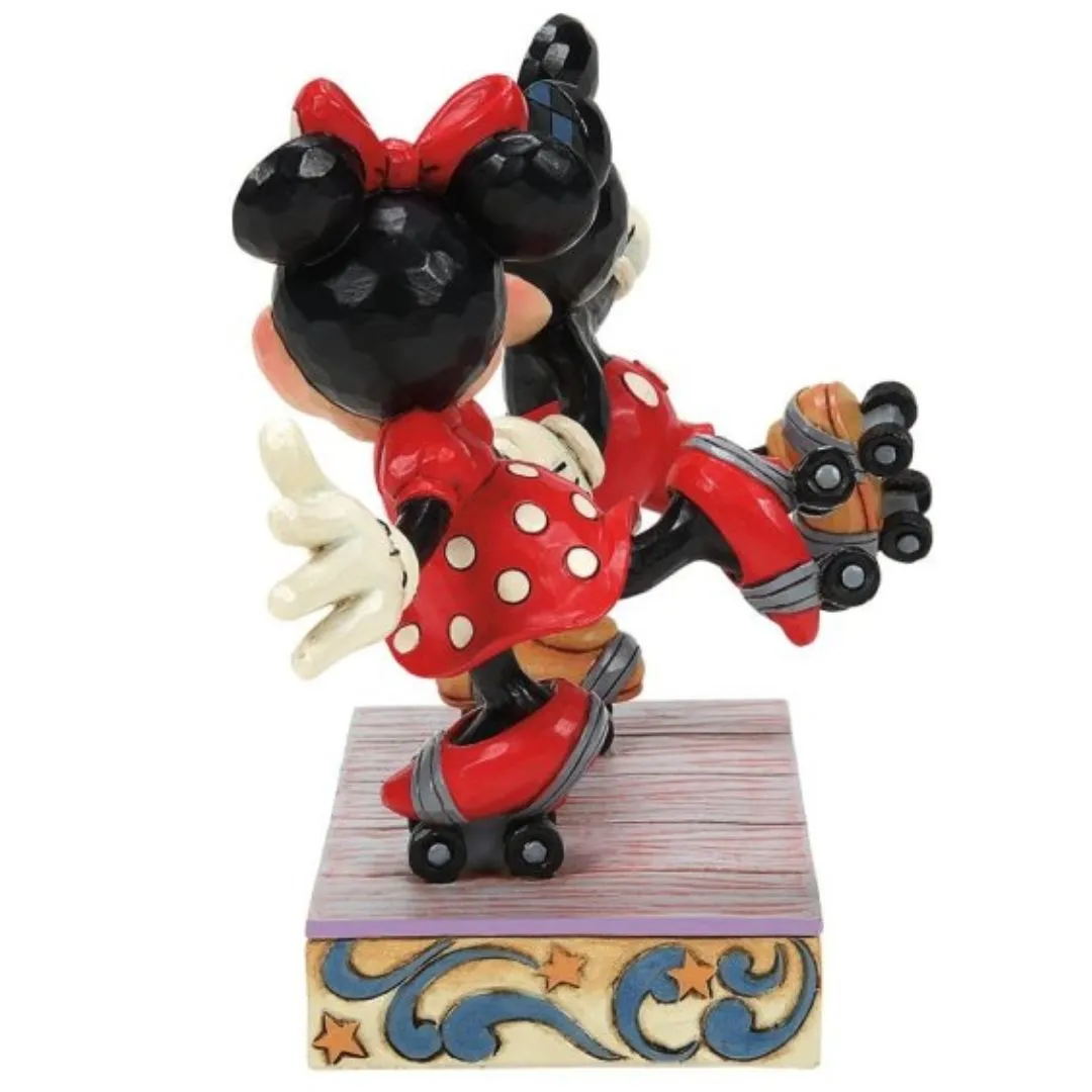 Mickey & Minnie Roller Skating statue by Enesco