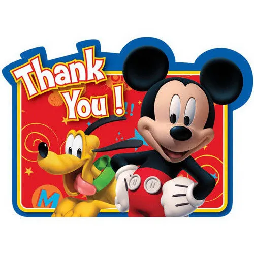 Mickey Mouse Postcard Thank You