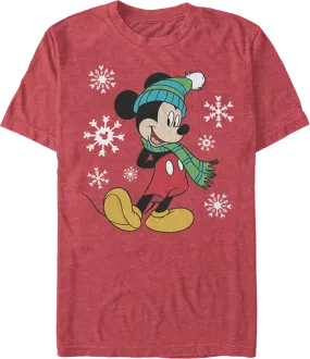 Mickey Mouse Snowflakes Disney T-Shirt