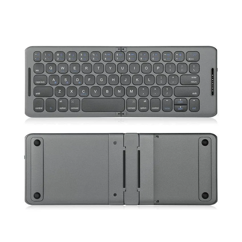 Mini Folding Bluetooth 5.1 Keyboard: Great for working on the move. For Windows, Android, iOS and Mac