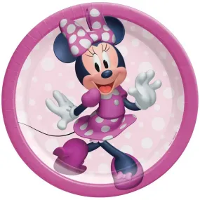 Minnie Mouse Forever Plates - Lunch 8 Pkt