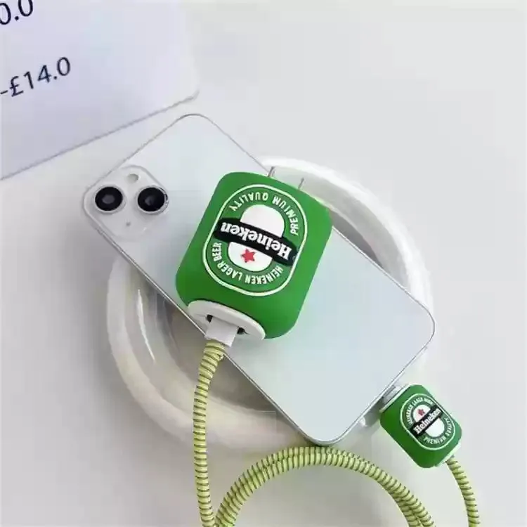 Most Viral Heineken Silicon Apple iPhone Charger Case