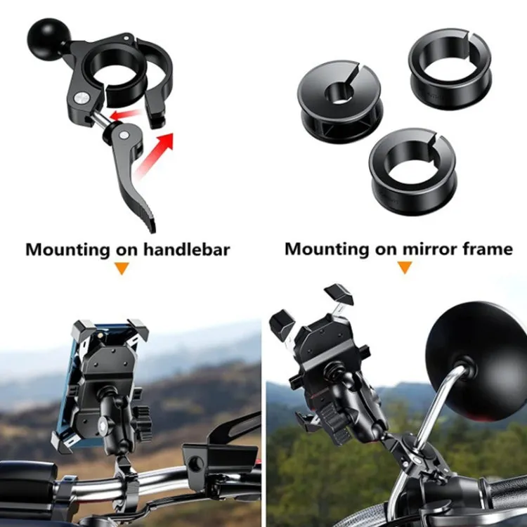 Motorcycle Bicycle Mobile Phone Bracket Fixed Base(25mm Ball Head)