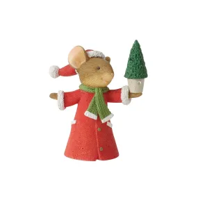 Mouse Decorating the Tree Figurine