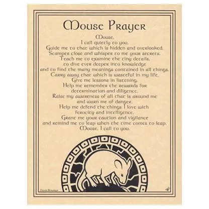 Mouse Prayer poster