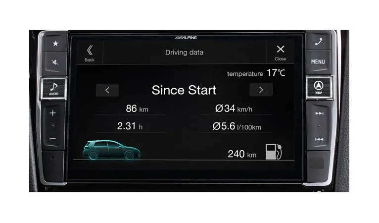 Navigacinė sistema Alpine X901D-G7, skirta VW golf 7