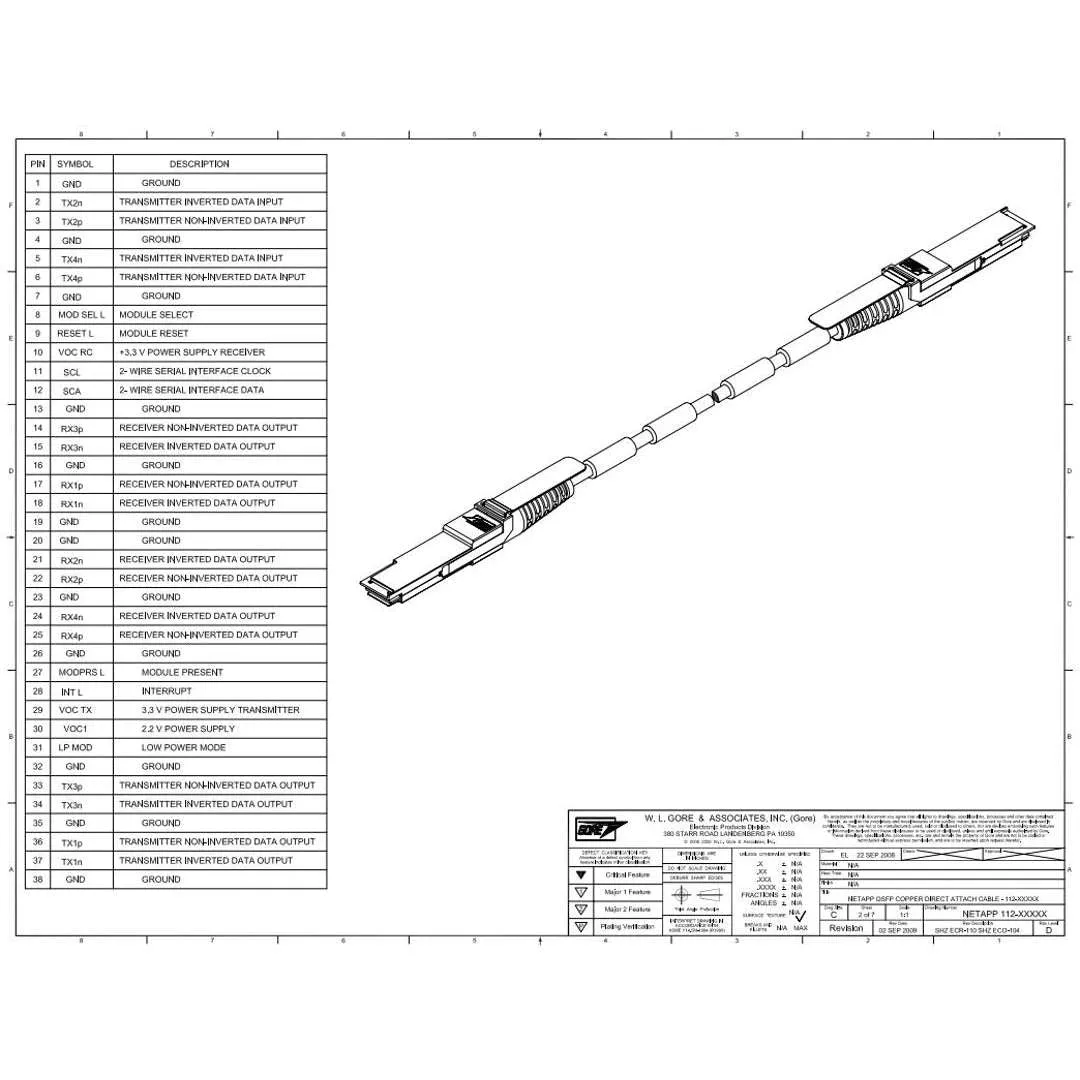 NetApp NO_FRU_Mellanox_MCP1650-V001E30_1m - 1m Data Cable with Plug QSFP56/QSFP56 | NO_FRU_Mellanox_MCP1650-V001E30_