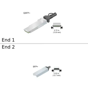 NetApp X-000268 -  Data Cable with Plug QSFP /4xSFP  | XCVR, QSFP , 4x32Gb, FC, Shortwave, Brocade