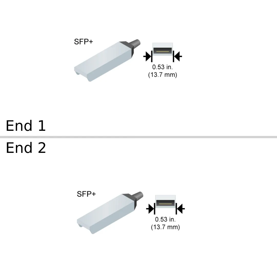 NetApp X-SFP-H10GB-ACU5M-R6 - 5m Data Cable with Plug SFP /SFP  | Cisco N50XX 10GBase Copper SFP 