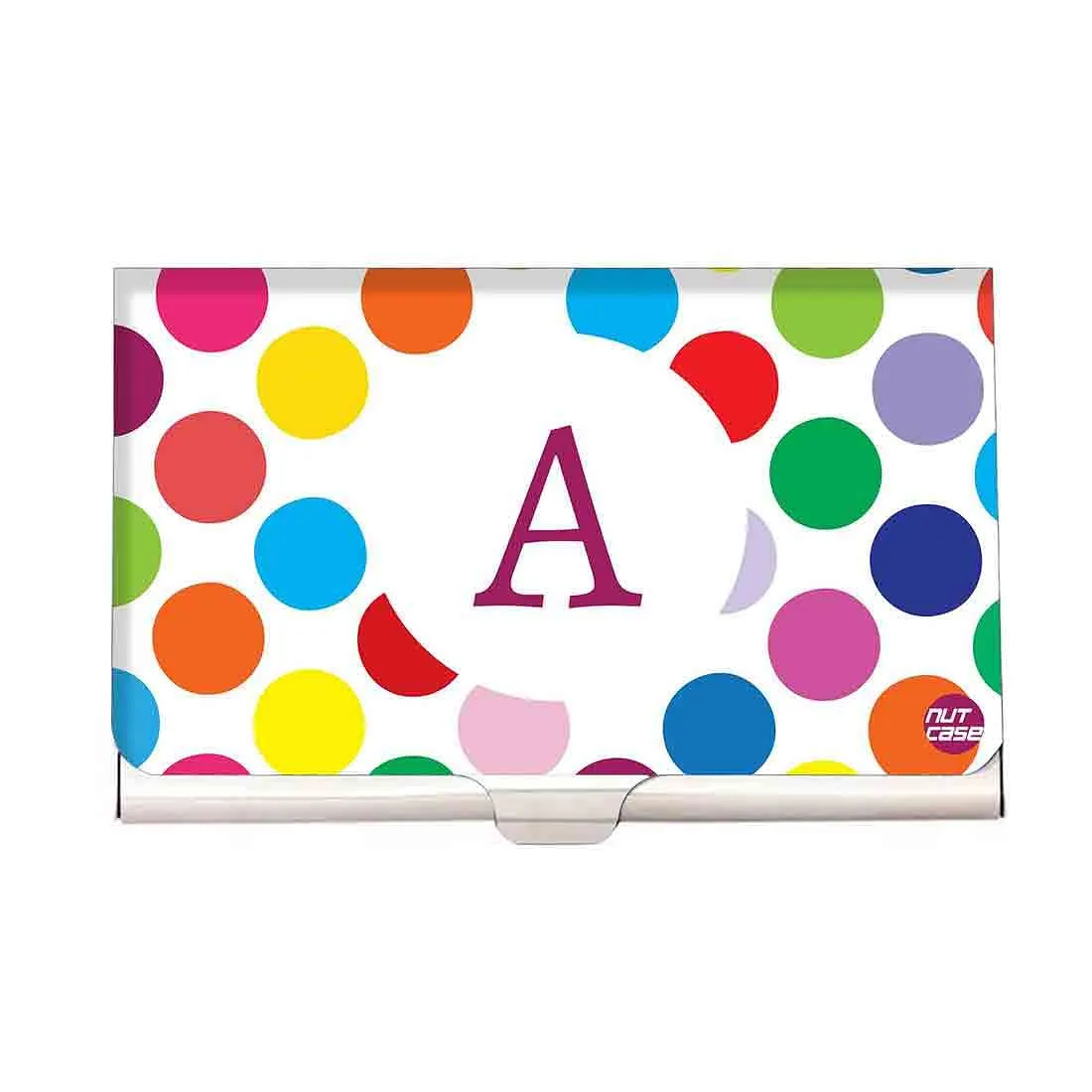 New Personalized Visiting Card Holder - Polka Dots