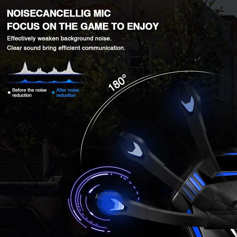 Ninja Dragon V3MAX  LED Stereo Gaming Noise Cancelling Headset