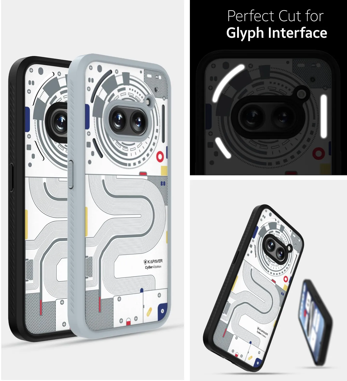 Nothing Phone 2a / 2a Plus 5G Back Cover Case | CyBer-i Community Edition - Black