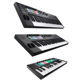 Novation Launchkey MK3 Digital Piano Keyboard 5-Pin 16x2 Char Screen MIDI Output (Available Keys in 25, 49, 61)