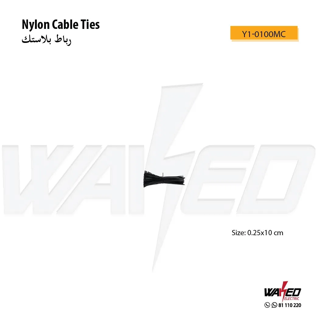 Nylon Cable Ties - 10CM - Black & White