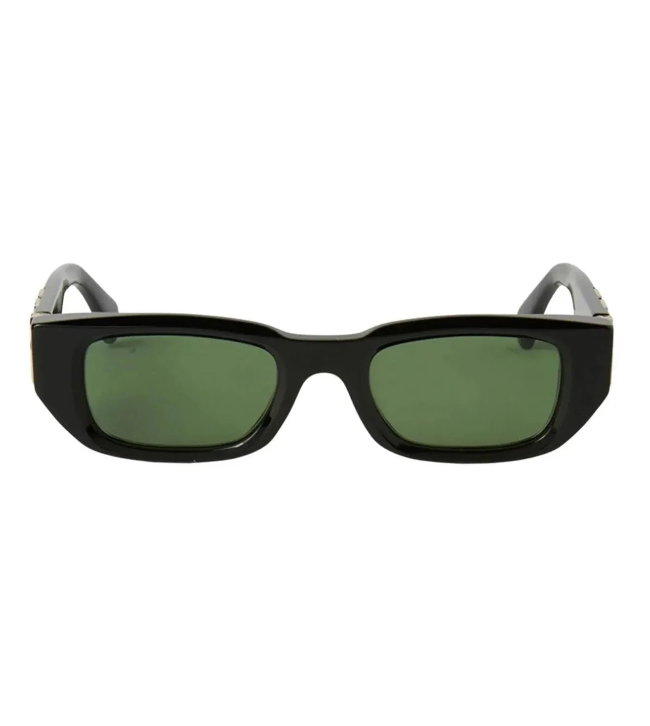 OFF White Unisex Green Square Sunglasses