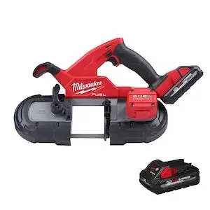 Open Box -  Milwaukee 18V Li-Ion Cordless Band Saw Kit with (2) 3.0 Ah Batteries  Charger  and Hard Case 2829-22