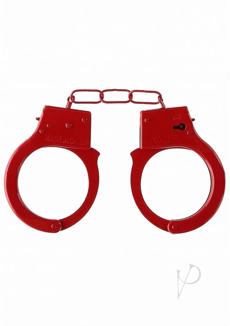 Ouch Beginners Handcuffs Red