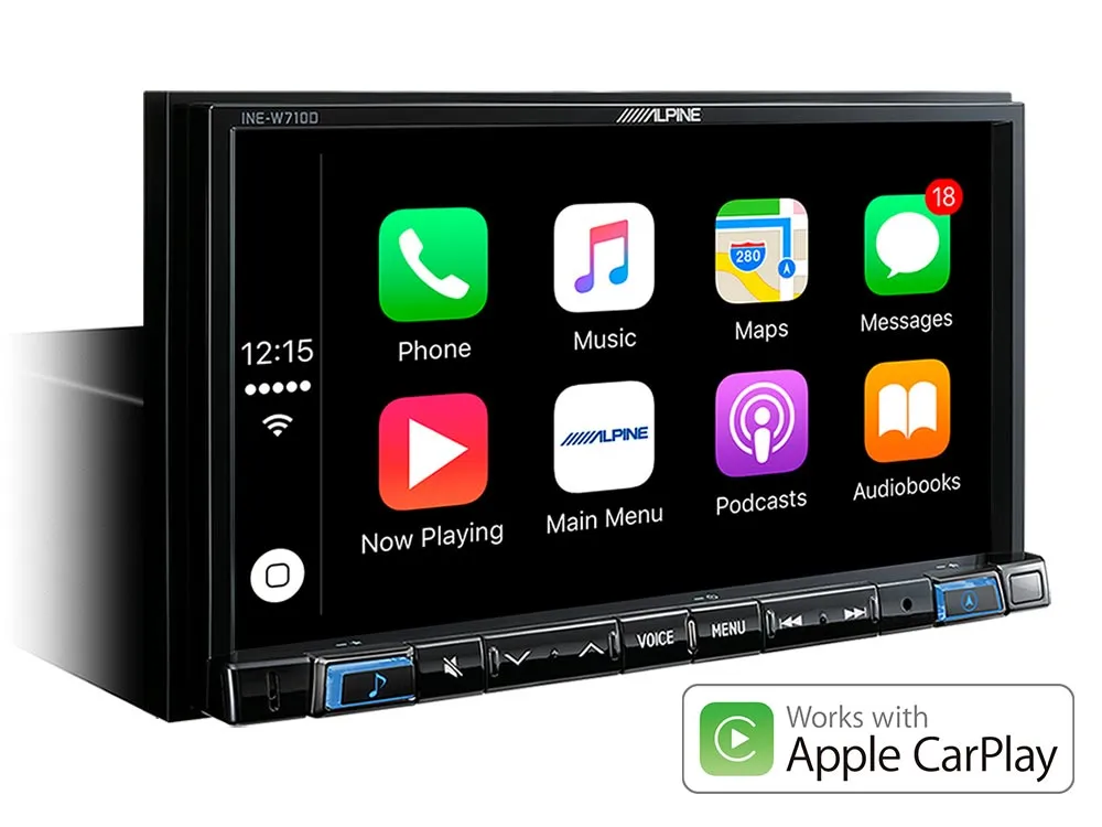 Pažangi navigacinė sistema Alpine INE-W710D, su DAB , USB, HDMI, BLUETOOTH, Apple CarPlay ir Android Auto