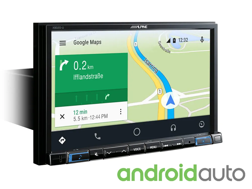 Pažangi navigacinė sistema Alpine X802D-U, 2-DIN, USB, HDMI, BLUETOOTH, Apple CarPlay ir Android Auto