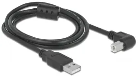 Pegasus Astro Pack of 2 Cables - USB 2.0 A Male to USB 2.0 B Male Angled - 1M Black