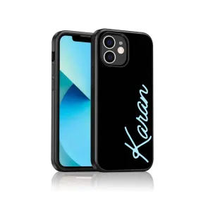 Personalized iPhone 12 Back Cover with Name Mobile Cover  -  Neon