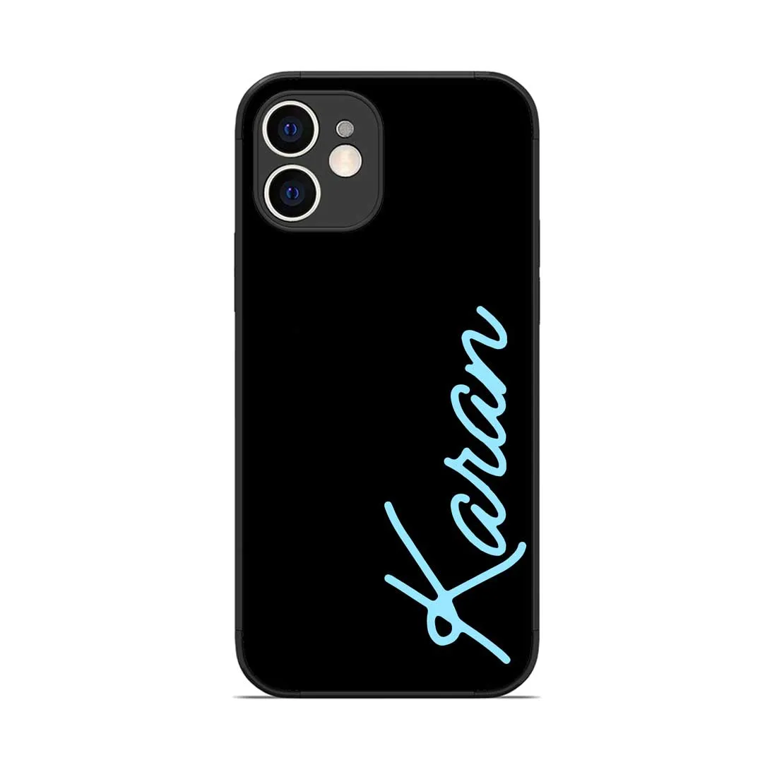 Personalized iPhone 12 Back Cover with Name Mobile Cover  -  Neon