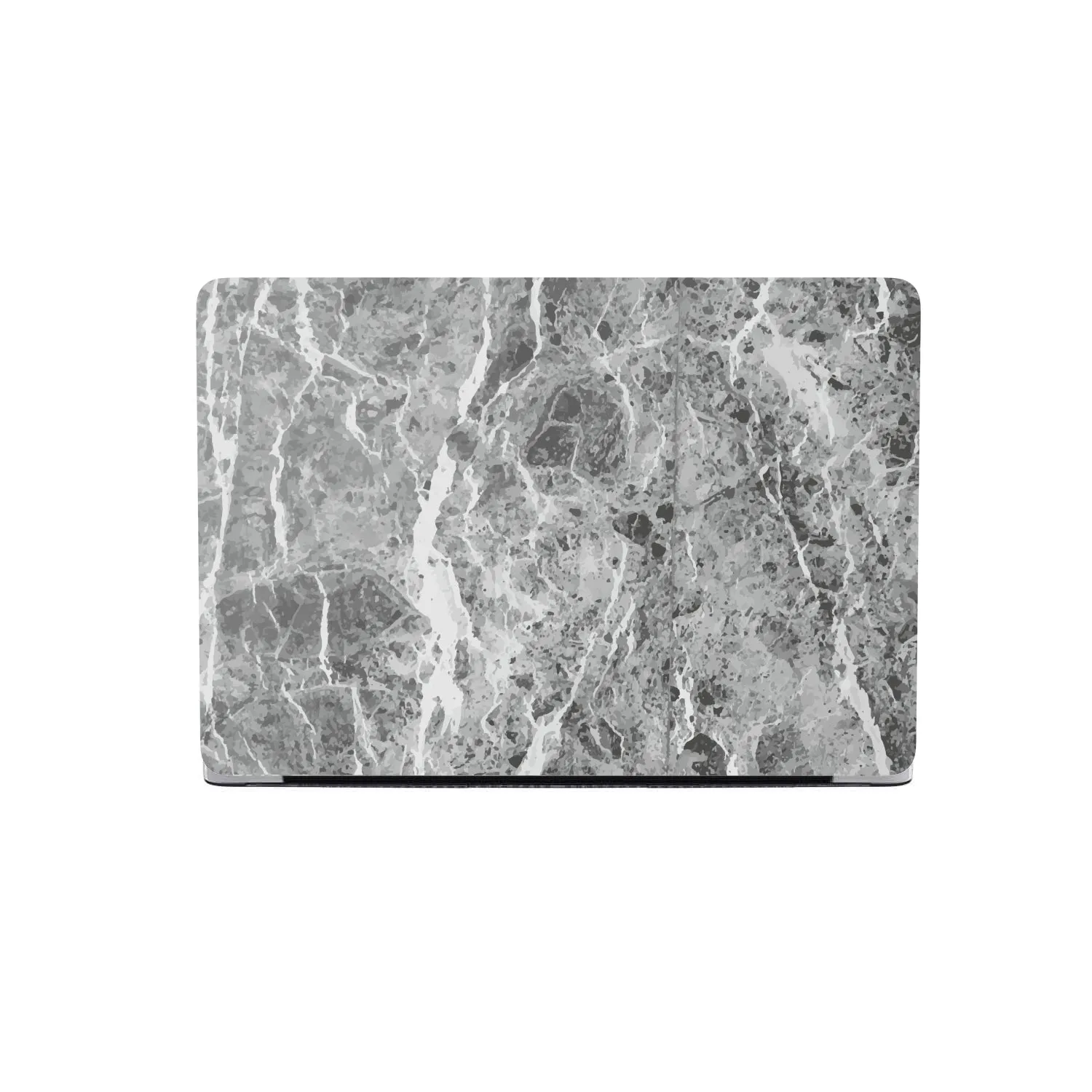 Personalized Macbook Hard Shell Case - Dark Grey Marble