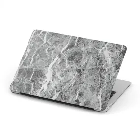 Personalized Macbook Hard Shell Case - Dark Grey Marble