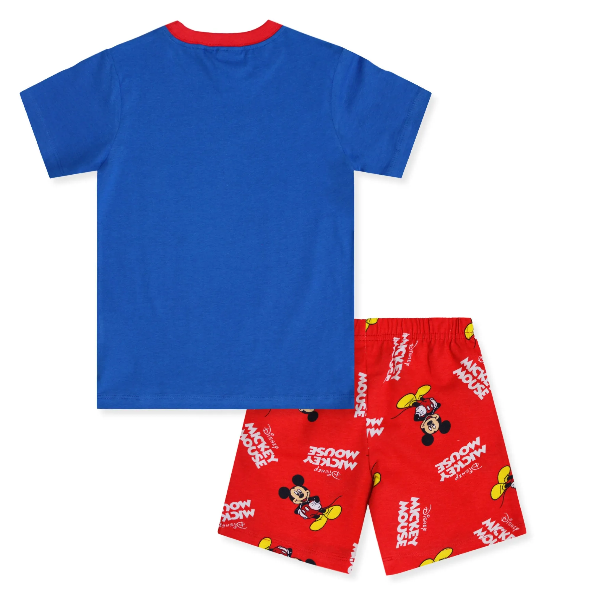 Pigiama bambino Disney Mickey Mouse maglia e pantalone corto estivo cotone 6580