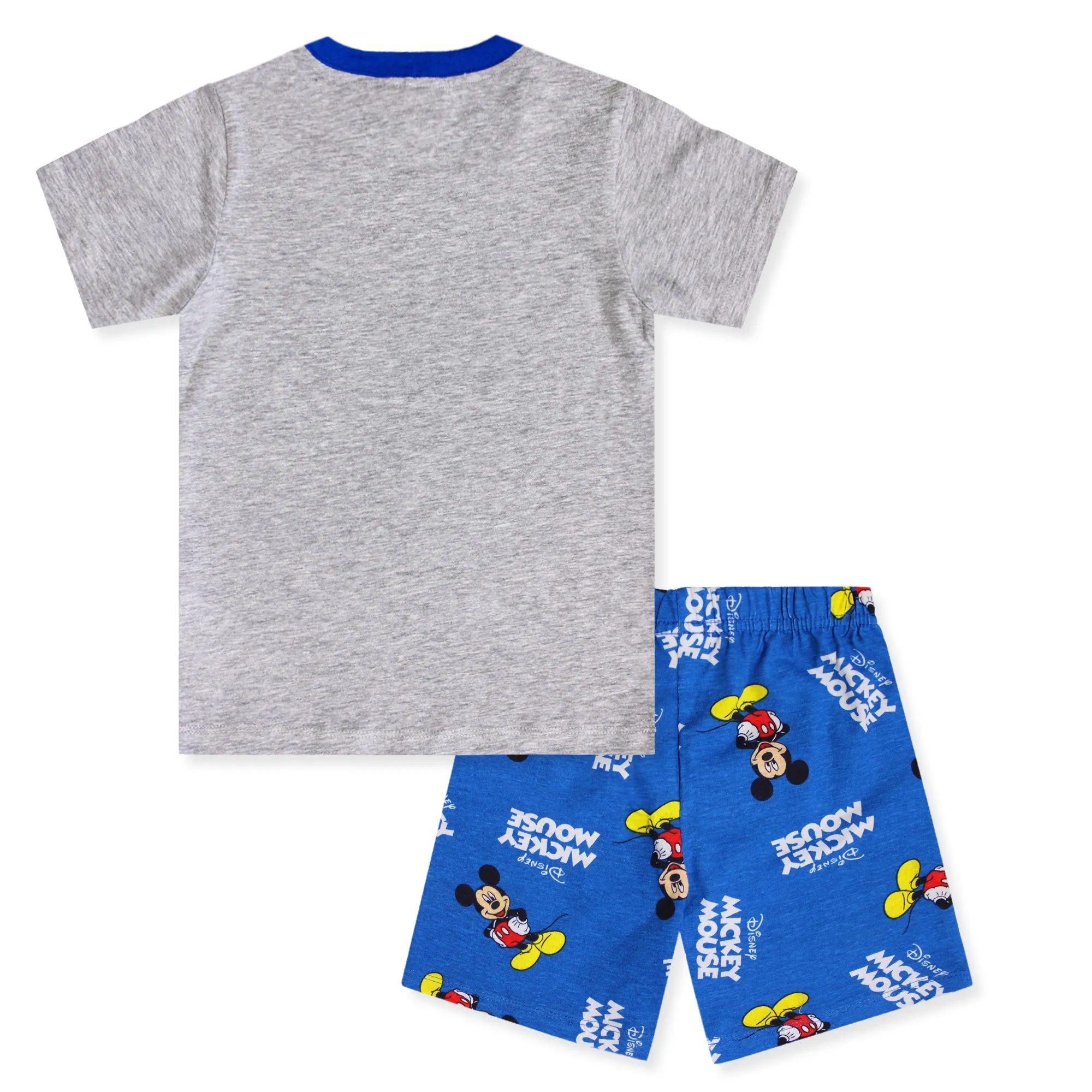 Pigiama bambino Disney Mickey Mouse maglia e pantalone corto estivo cotone 6580